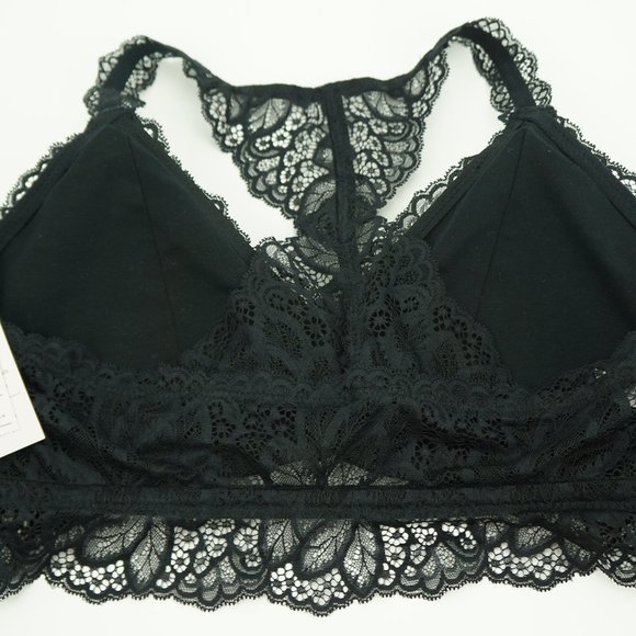Auden Intimates Sleepwear New Auden Womens Bralette Black Size Xl 